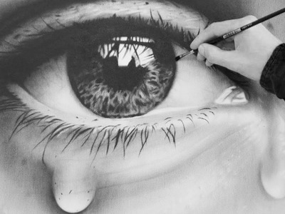 How to Turn 'E' Letter into Eye -  How to Drawing -  Anamorphic Art  - 3D on Paper