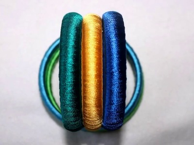 How to wrap silk thread on bangles