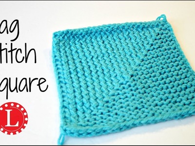 LOOM KNITTING Flag Stitch Square - Great for Blankets