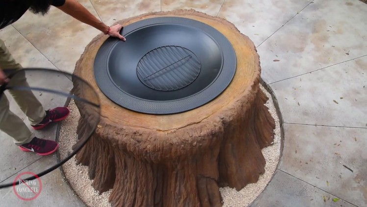 NEW! Decorative Concrete GFRC firepit Video DIY HGTV Style mini-series How to make it look easy