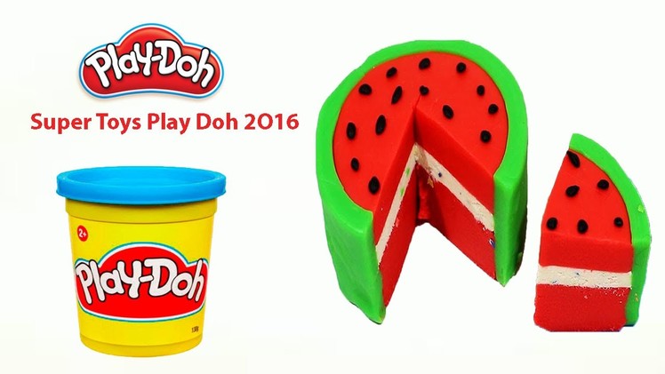 Play Doh Cake Rainbow - how to make play doh rainbow cake - Super Toys Play Doh 2O16