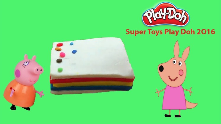 Play Doh Cake Rainbow - How to Make Play Doh Rainbow Cake Yummy Candy And Play Dough Food