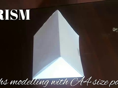 Prism | maths paper model 3d shapes