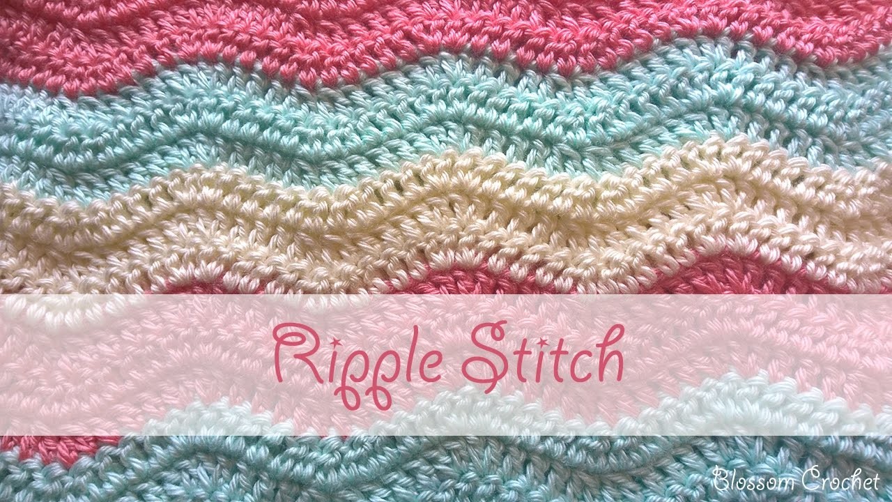 Ripple Stitch Crochet Tutorial