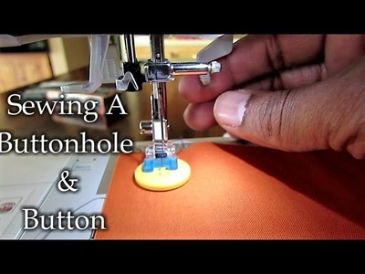 Simple and easy steps to sewing -How to sew on a button using a sewing machine