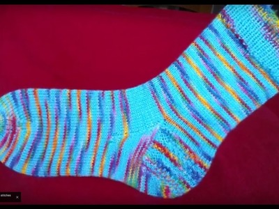 Sock knitting tutorial Kitchener Stitch toe Part 8