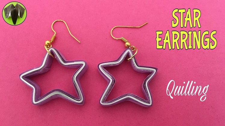 STAR Quilling Earring - Design 8 - DIY Tutorial by Paper Folds