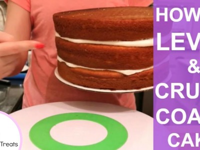 THE BASICS: HOW TO LEVEL AND CRUMB COAT A CAKE! - MISS TRENDY TREATS
