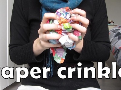 #137 ASMR wrapping paper crinkles - One Trigger Tingles
