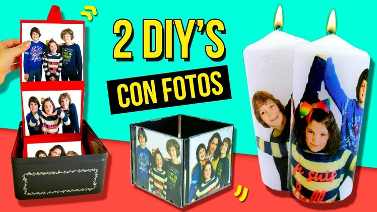 2 LAST MINUTE gift with PHOTOS * 2 DIY para REGALAR con FOTOS ✅  Top Tips & Tricks in 1 minute