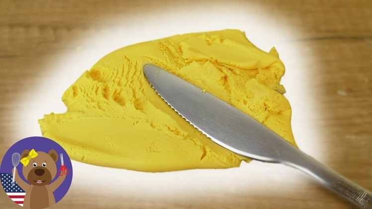 BUTTER SLIME DIY - Make Your Own Yellow Spreadable Slime