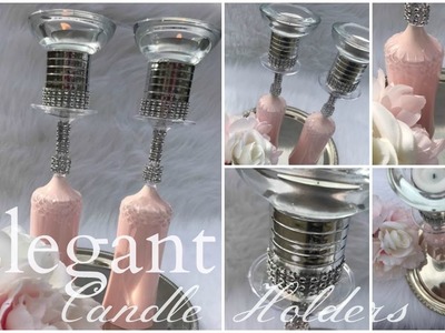 DIY Elegant Wedding Candle Holders | Cheap Wedding Decorations That Look Expensive