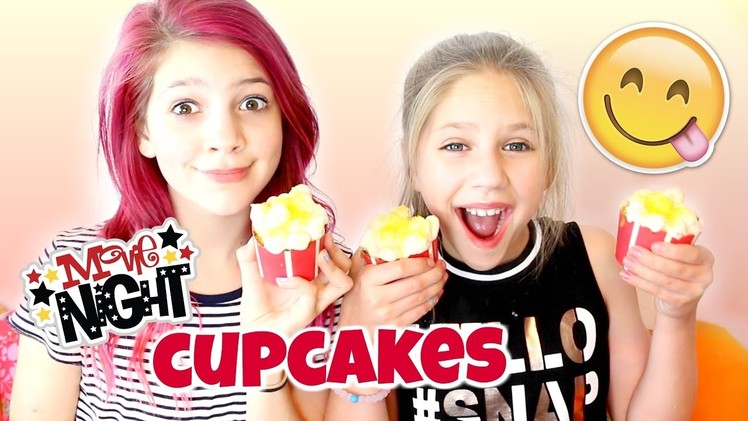 DIY How to make Movie Night Cupcakes! Annie and Hope try Foodstirs Baking Kit