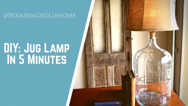 DIY: Jug Lamp in 5 Minutes