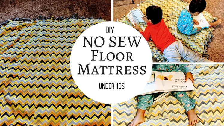 DIY No Sew Floor Mattress  - under 10$.Reallife Realhome