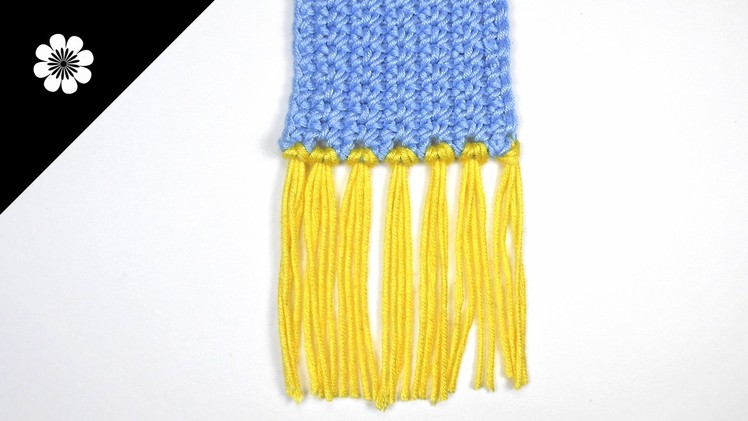 HOW TO ADD FRINGES TO A CROCHET SCARF (two options)  | Patrones Valhalla ENG