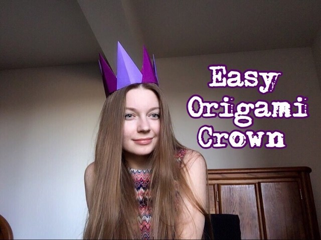 How to create origami crown. Couronne d'Origami. 종이 접기 크라운. Corona de origami. Оригами корона