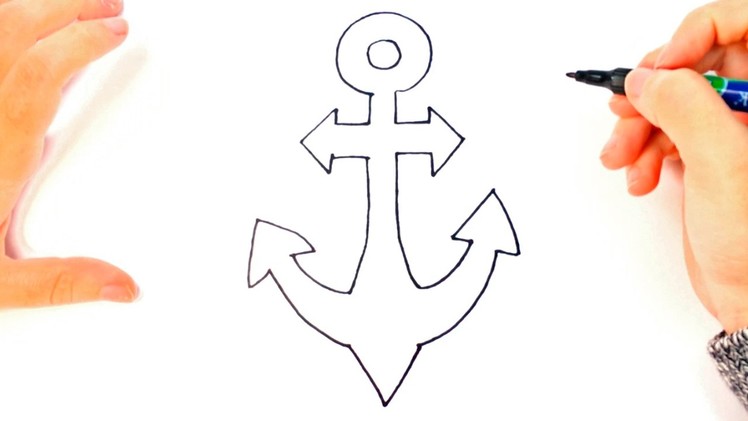 How to draw a Anchor | Anchor Easy Draw Tutorial