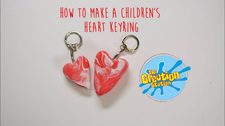 How To Make A Children's Clay Heart Key Ring
