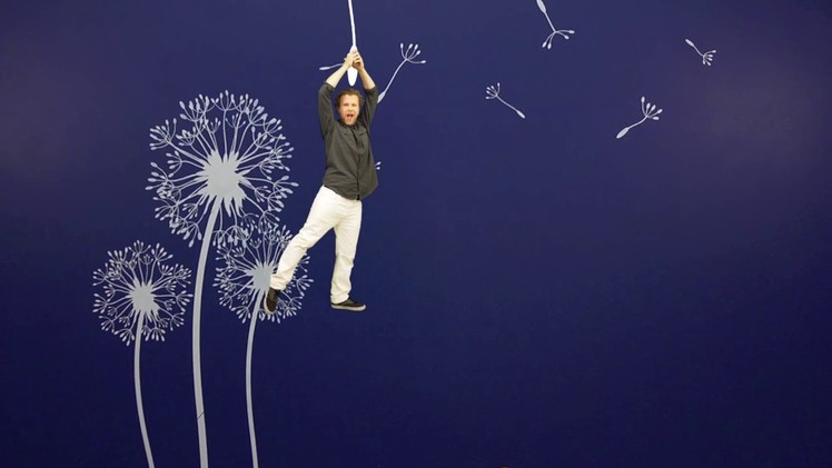 How to Paint with a Dandelion Stencil
