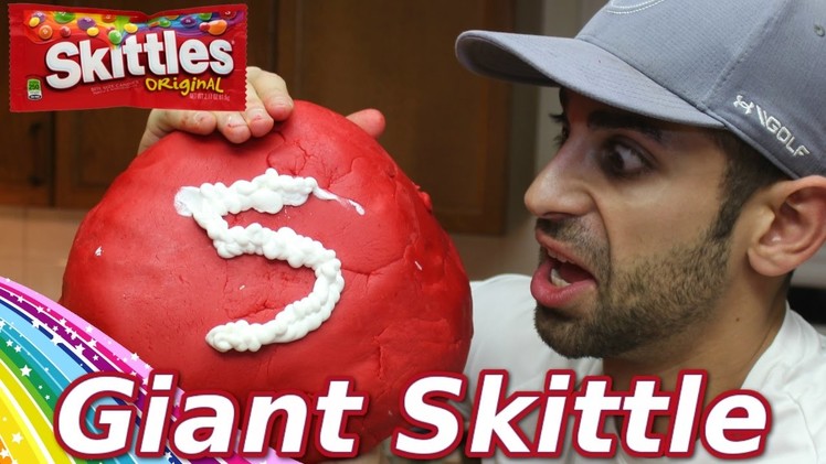(HUGE) DIY GIANT 5LB SKITTLE | HOW TO MAKE THE WORLDS LARGEST SKITTLES | GIANT RAINBOW CANDY