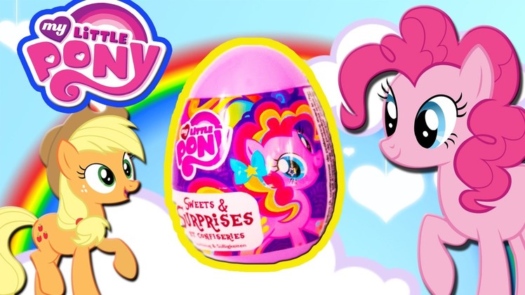 MY LITTLE PONY - Surprise Eggs - Fluttershy, Pinkie Pie, Applejack, Rainbow Dash,  Twilight Sparkle.