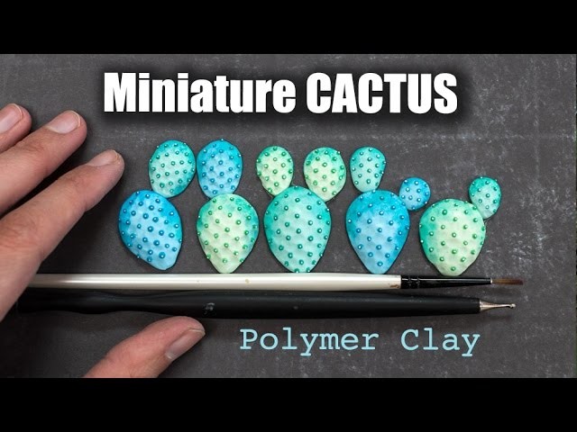 Polymer Clay Cactus Sculpture. How to Sculpt