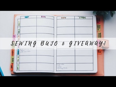 Sewing BUJO & 2000 Subscriber Giveaway!