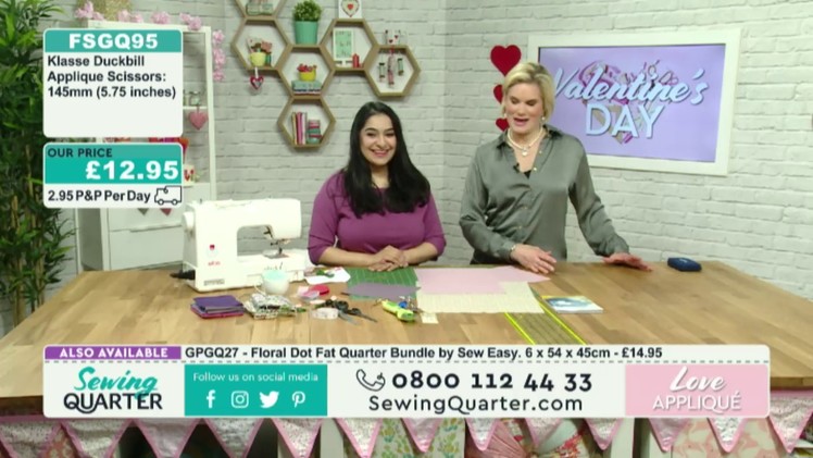 Sewing Quarter - Valentines Day -14th Feb 2017