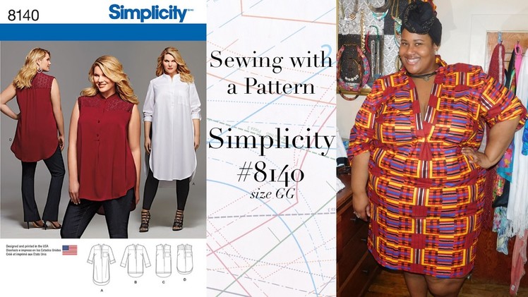 Sewing with a Pattern| Simplicity #8140 sizeGG