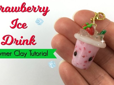 Strawberry Ice Drink. Polymer Clay Tutorial