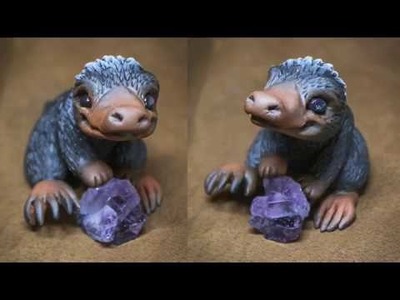 Timelapse - Sculpting a Niffler from Fantastic Beasts in Polymer Clay