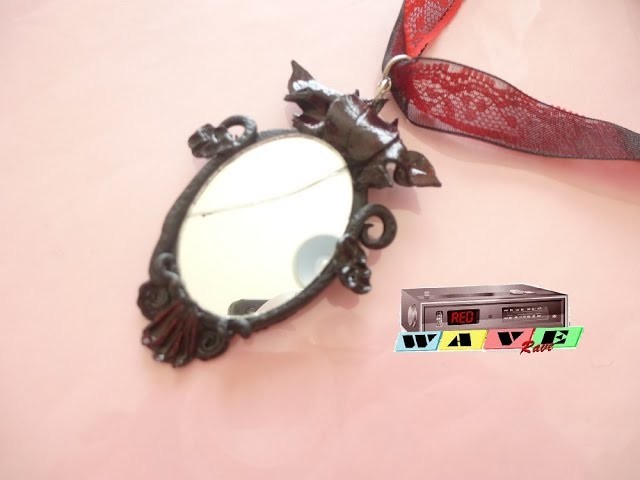 Tutoriel miroir gothique. gothic mirror polymer clay