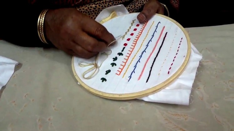 16 Basic Stitches for Beginners | Hand Embroidery| Step by Step Tutorial | Part 3