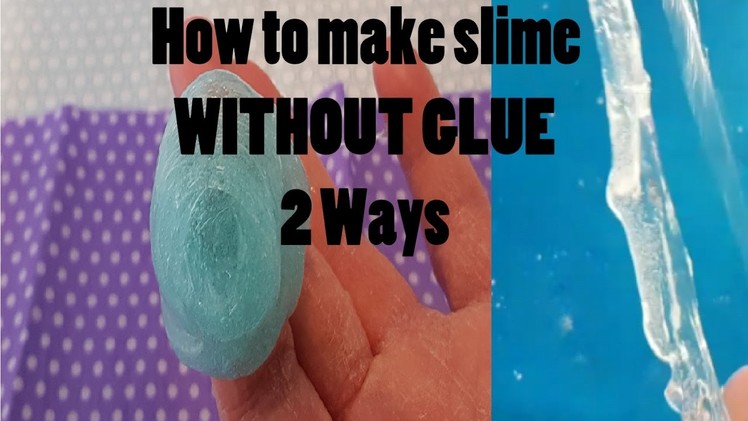 2 Ways To Make Slime Without Glue , Peel off face mask slime! And Potato starch slime! Read Desc!
