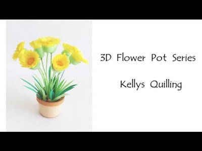 3D Quilling Flower Pot Series   Quilling Flower Pot 8