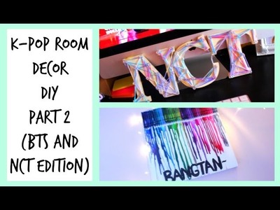 CUTEEE K-Pop Room Decor DIY Part 2 (BTS & NCT)~