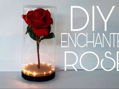 DIY Beauty and The Beast enchanted rose|bridesmaid gifts, mothers day gift