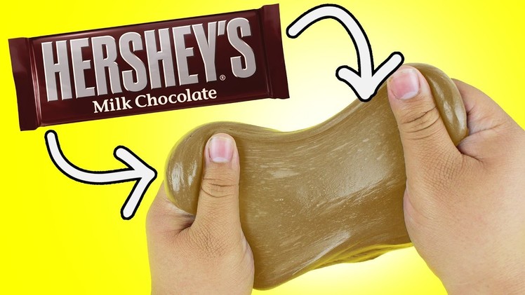 DIY | Chocolate Slime - HOW TO MAKE SLIME USING REAL CHOCOLATE!!!
