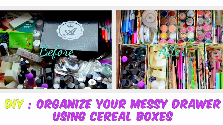 DIY: Drawer Organizer Using Cereal Boxes