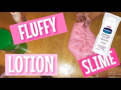 DIY FLUFFY LOTION SLIME !!! (WITHOUT BORAX OR CONTACT SOLUTION)