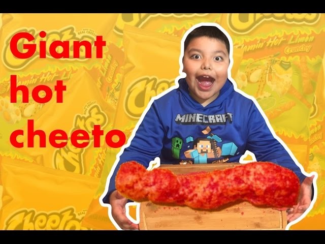 Diy giant Hot Cheetos | how to make huge edible hot Cheetos