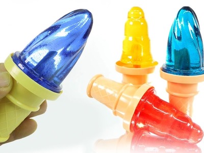 DIY Ice Cream Candy Lollipops ! How To Make Ice Cream Cone Shape Colors Sweet Candy - MonsterKids