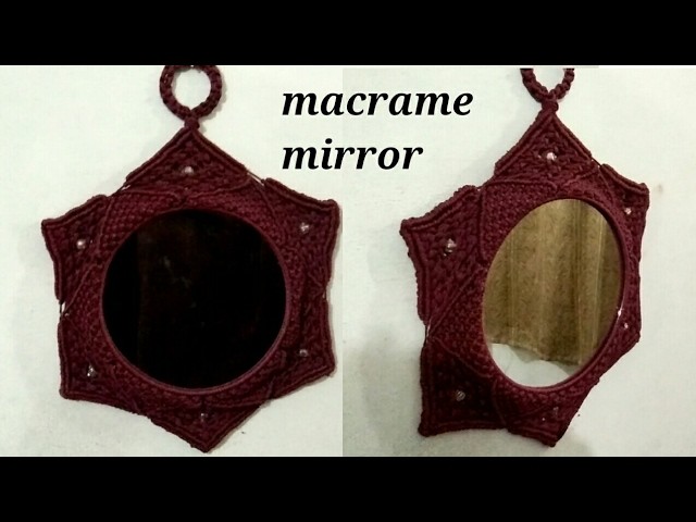 DIY Macrame mirror with easy steps