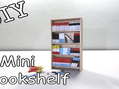 DIY Mini Bookshelf #11 (Popsicle Stick)