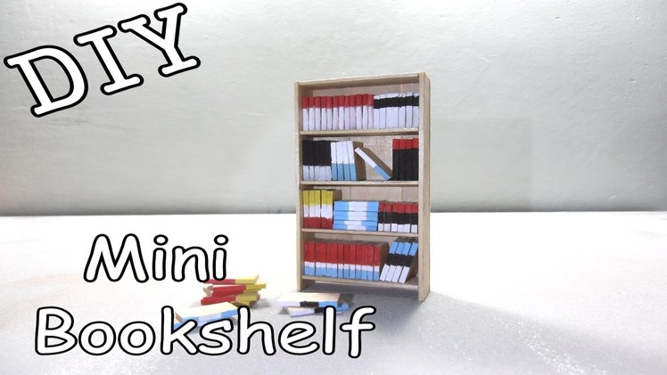 DIY Mini Bookshelf #11 (Popsicle Stick)