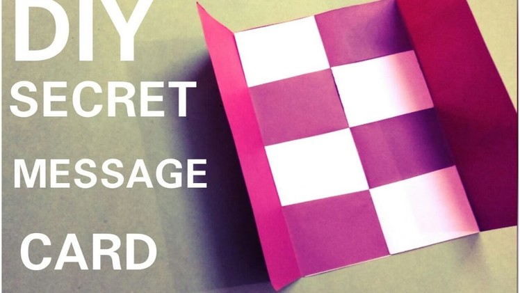 DIY secret message card || soumya dubey