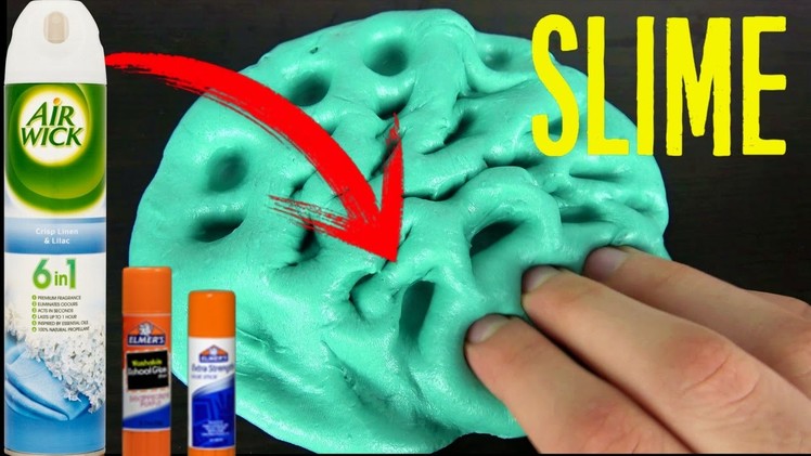 Glue Stick Slime without Borax | Cheap recipe with Air freshener