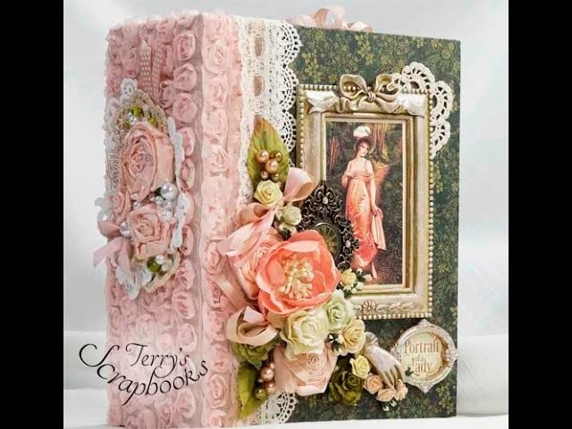 Graphic45 Portrait Of A Lady Scrapbook Mini Album Reneabouquets Design Team Project
