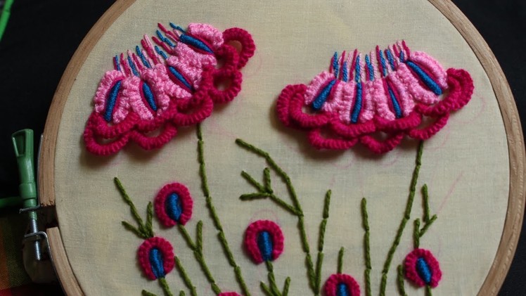 Hand Embroidery Designs | Wallmate design | Stitch and Flower-121